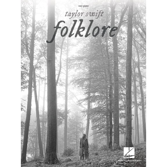 Taylor Swift Folklore: Easy Piano Songbook with Lyrics Beginner and Intermediate Sheet Music for Piano Players and Fans , (Paperback)