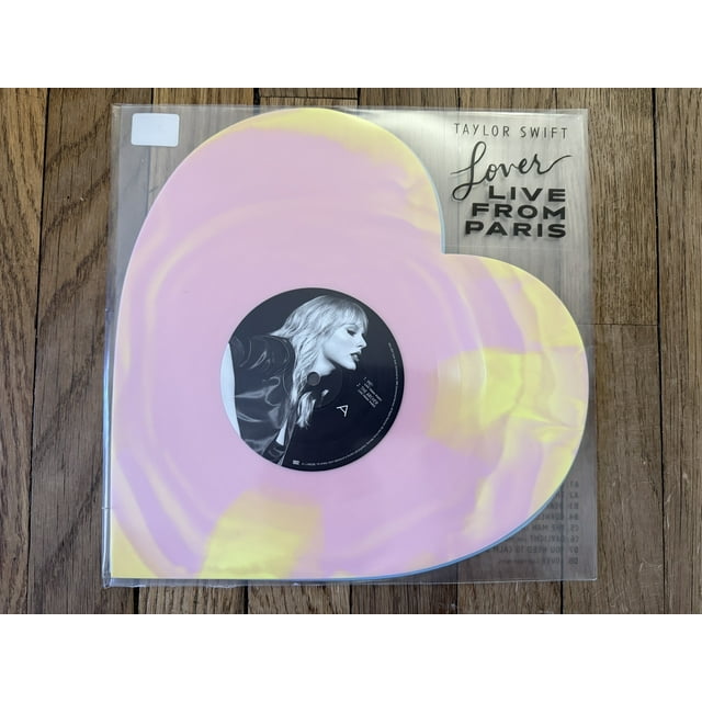 Taylor Swift Lover Live From Paris Heart Shaped Vinyl 2025 LIMITED