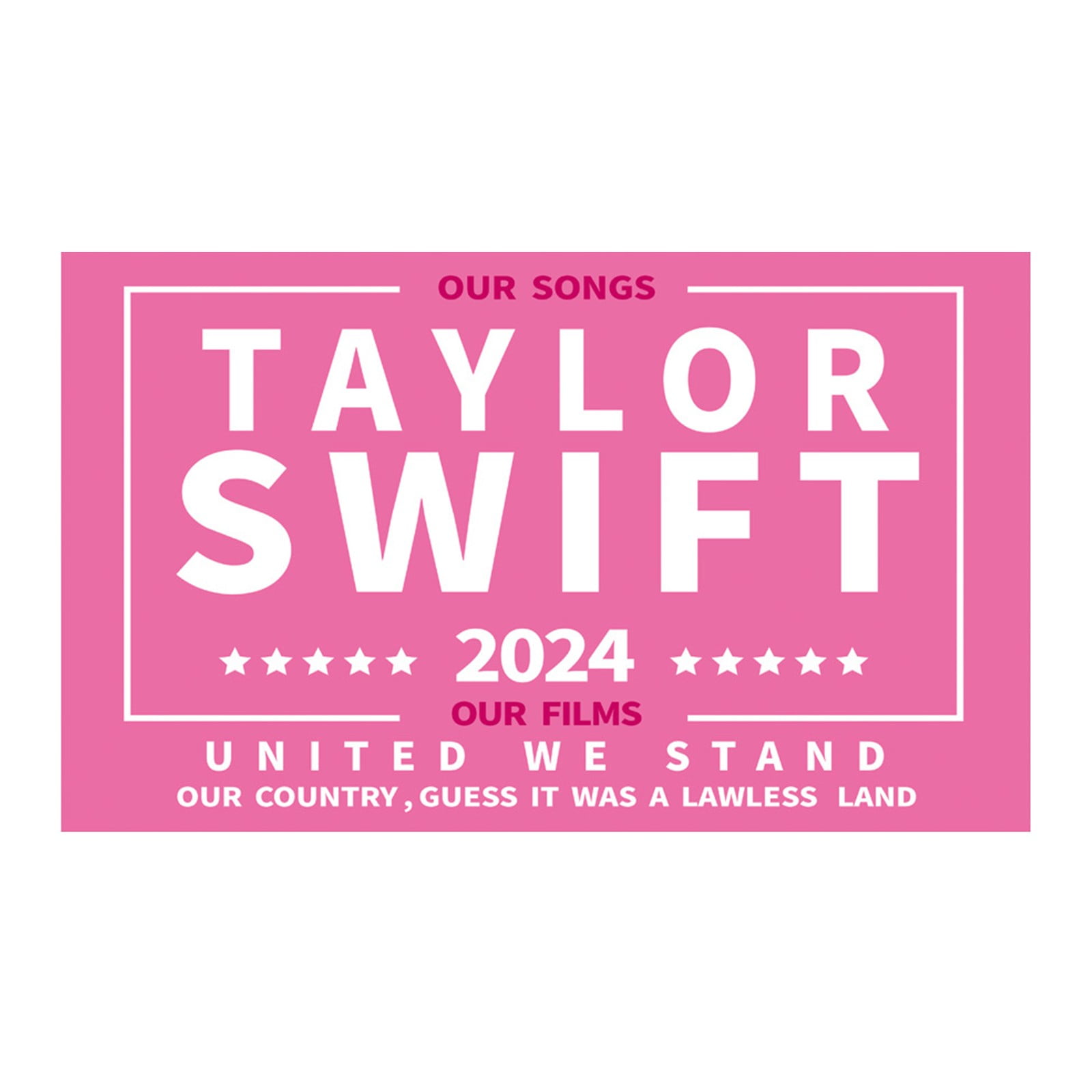 Taylor Swift Merch: Taylor 2024 Flag 3x5 ft Pink Musician Flags for Room  College Dorm Bedroom Wall Tapestry Decor - Indoor and Outdoor Funny Party