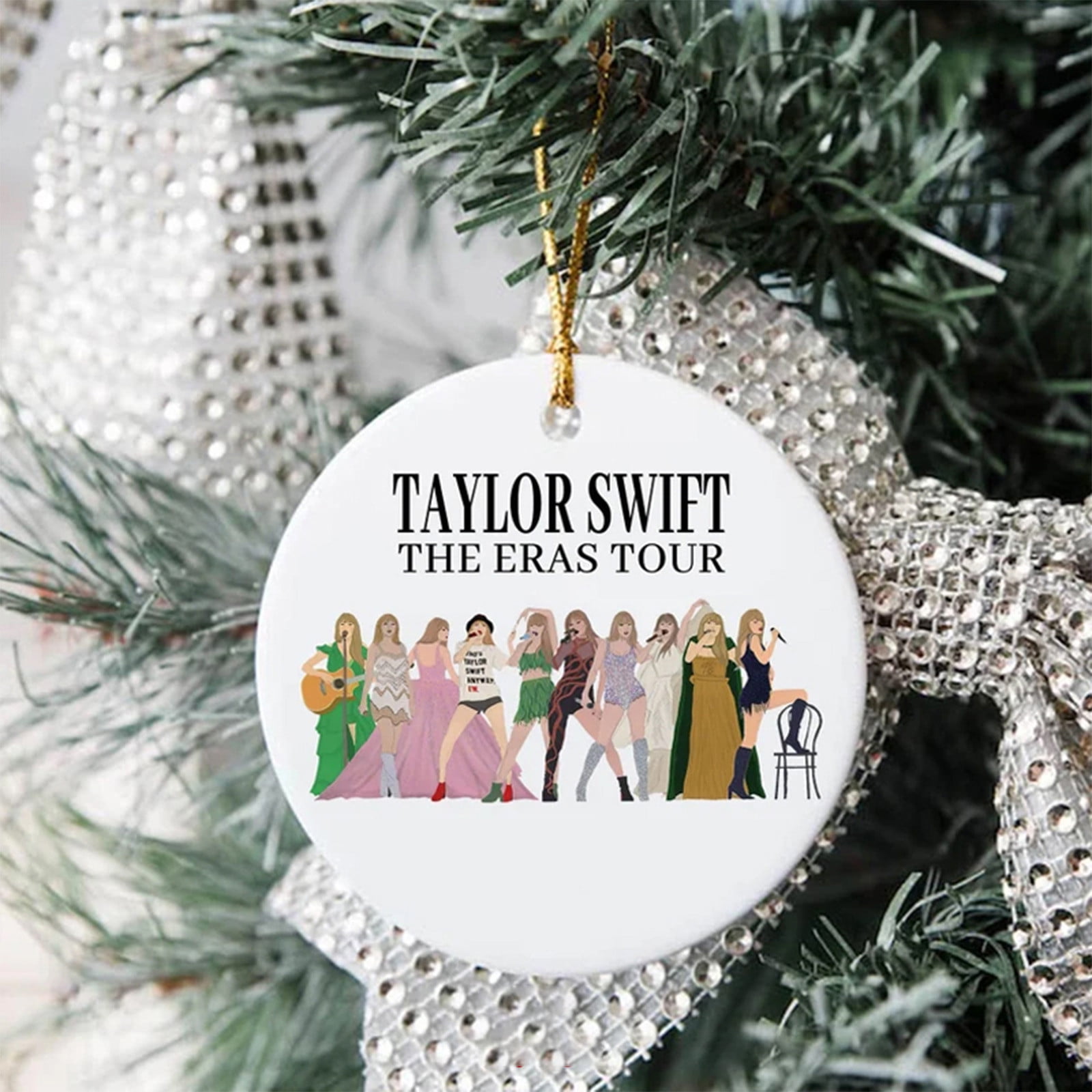 Taylor Swift Glass Ornament - Not Available for Shipping - Pickup
