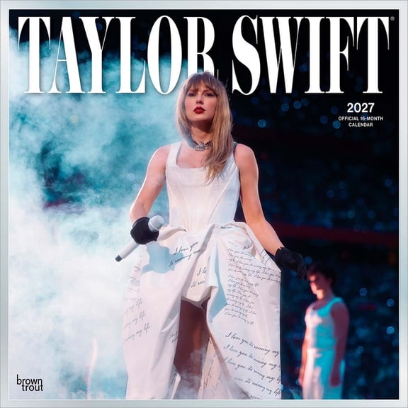 Taylor Swift Official 2027 12 X 24 Inch (Hanging) Monthly Square Wall Calendar Plastic-Free, (Paperback)