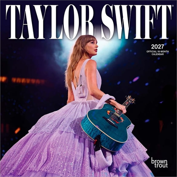 Taylor Swift Official 2027 7 X 14 Inch (Hanging) Monthly Mini Wall Calendar, (Paperback)