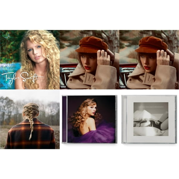 Evermore (X) & Red (Taylor's Version) (X) (2CD) & Red (Taylor's Version) (Edited) (2CD) & Speak Now (Taylor's Version) (2CD) & Tortured Poets Department (X) (Manuscript- Bonus Track) & Taylor Swift