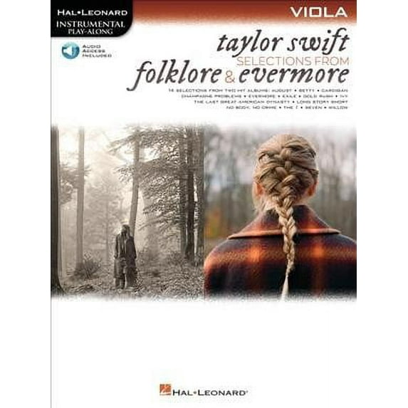 Taylor Swift - Selections from Folklore & Evermore: Viola Play-Along Book with Online Audio (Paperback)