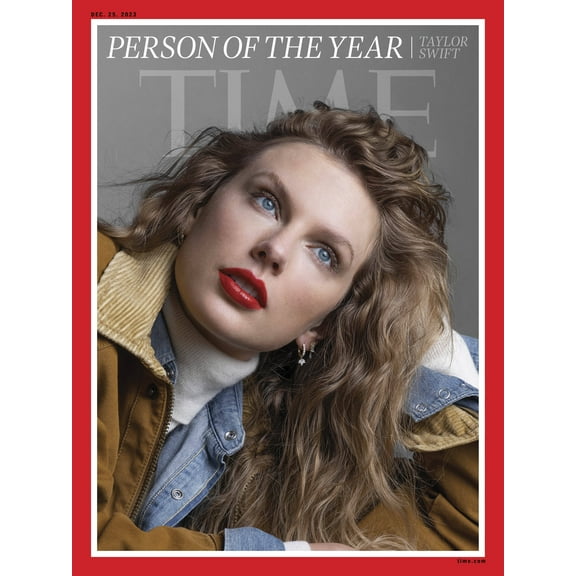 Taylor Swift TIME Person Of The Year Magazine - Cover Version 1: Brown Jacket