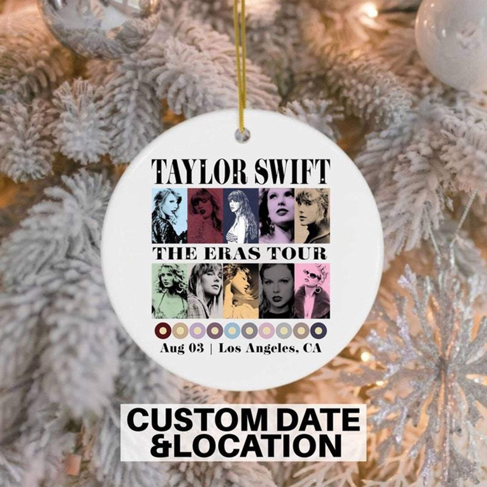 Vintage Taylor Swifts Albums Eras Tour Christmas Tree Decorations