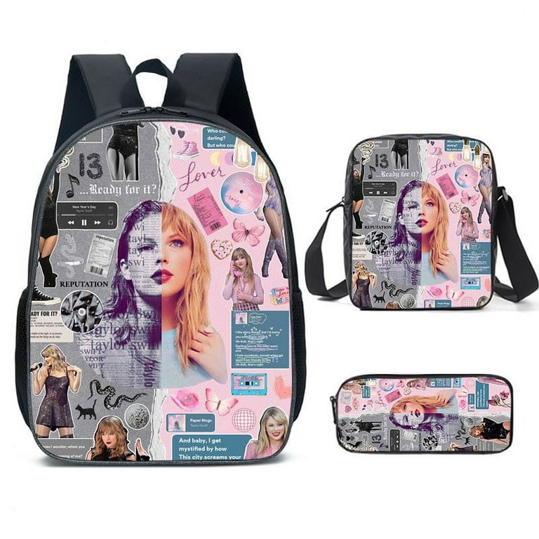 Taylor Swift,Taylor Swift Merch,1989 Taylors Version,3pc 1989 Backpack  Student Shoulder Bag Travel Laptop Backpack Gift 