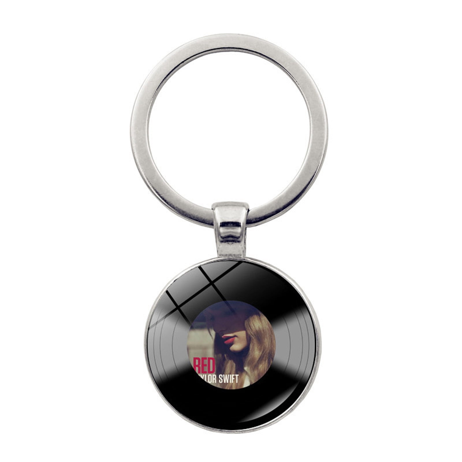 Taylor Swift,Taylor Swift Merch,1989 Taylors Version,Fashion Keychain  Pendant, Moldy Black Vinyl Record Pendant, Keyring, Fan Souvenir 