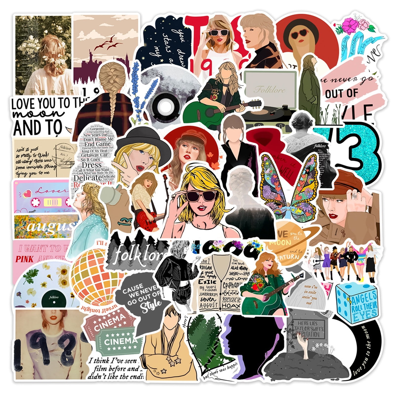 14 Taylor Swift Vinyl Stickers