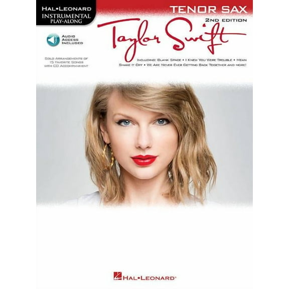 Taylor Swift: Tenor Saxophone Play-Along Book with Online Audio