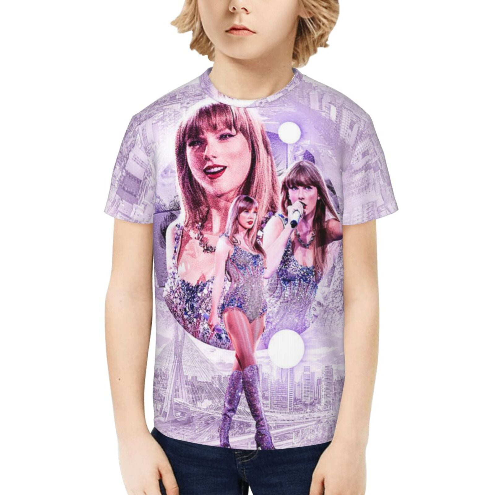 Taylor Swift The Eras Tour Kids TShirt 3D Printed Graphic TShirts Boys and Girls Short Sleeve