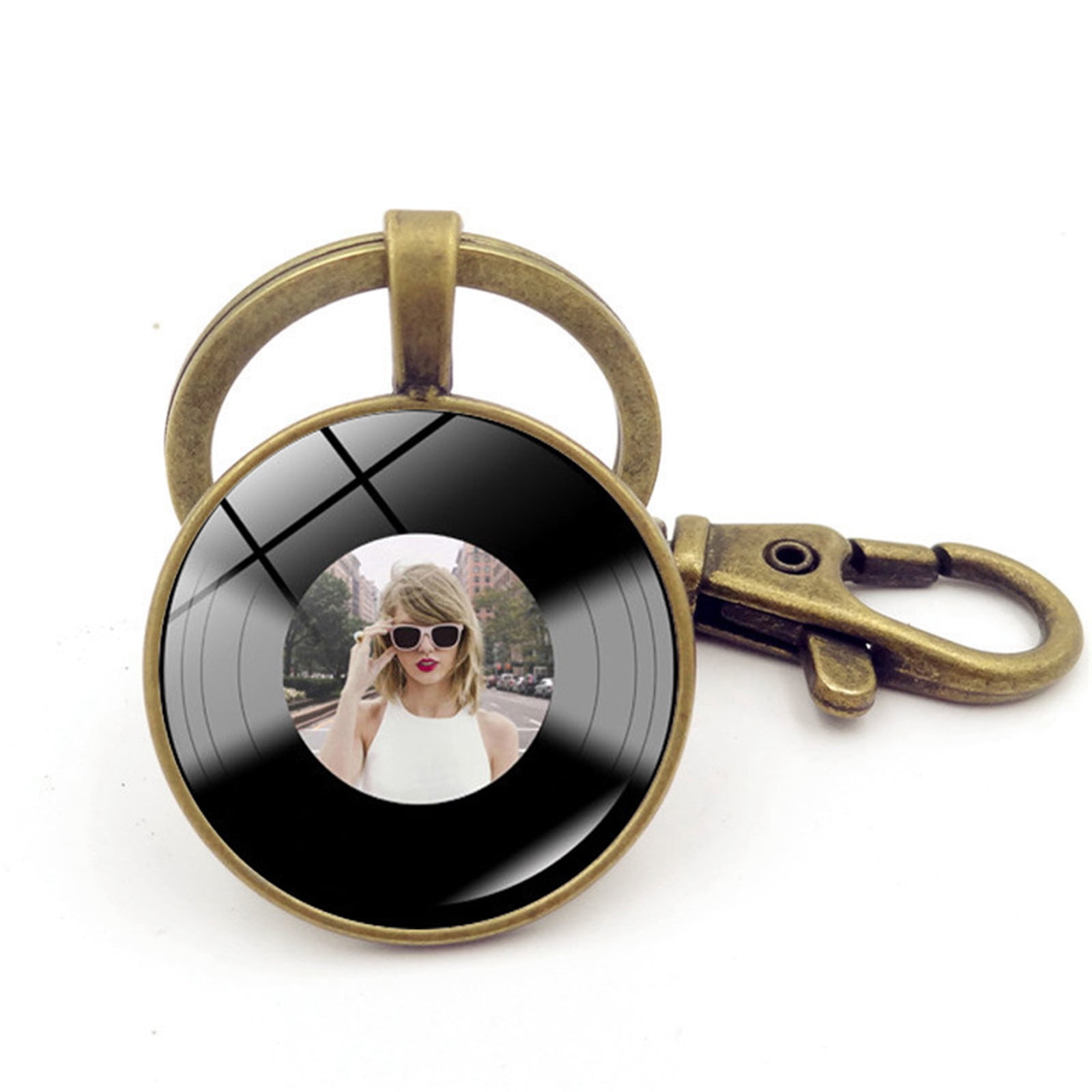 Taylor Swift Vinyl Record Keychain, Taylor Swift Key Chain, Fashion  Keychain Pendant, Moldy Black Vinyl Record Pendant, Keyring, Fans Souvenir  