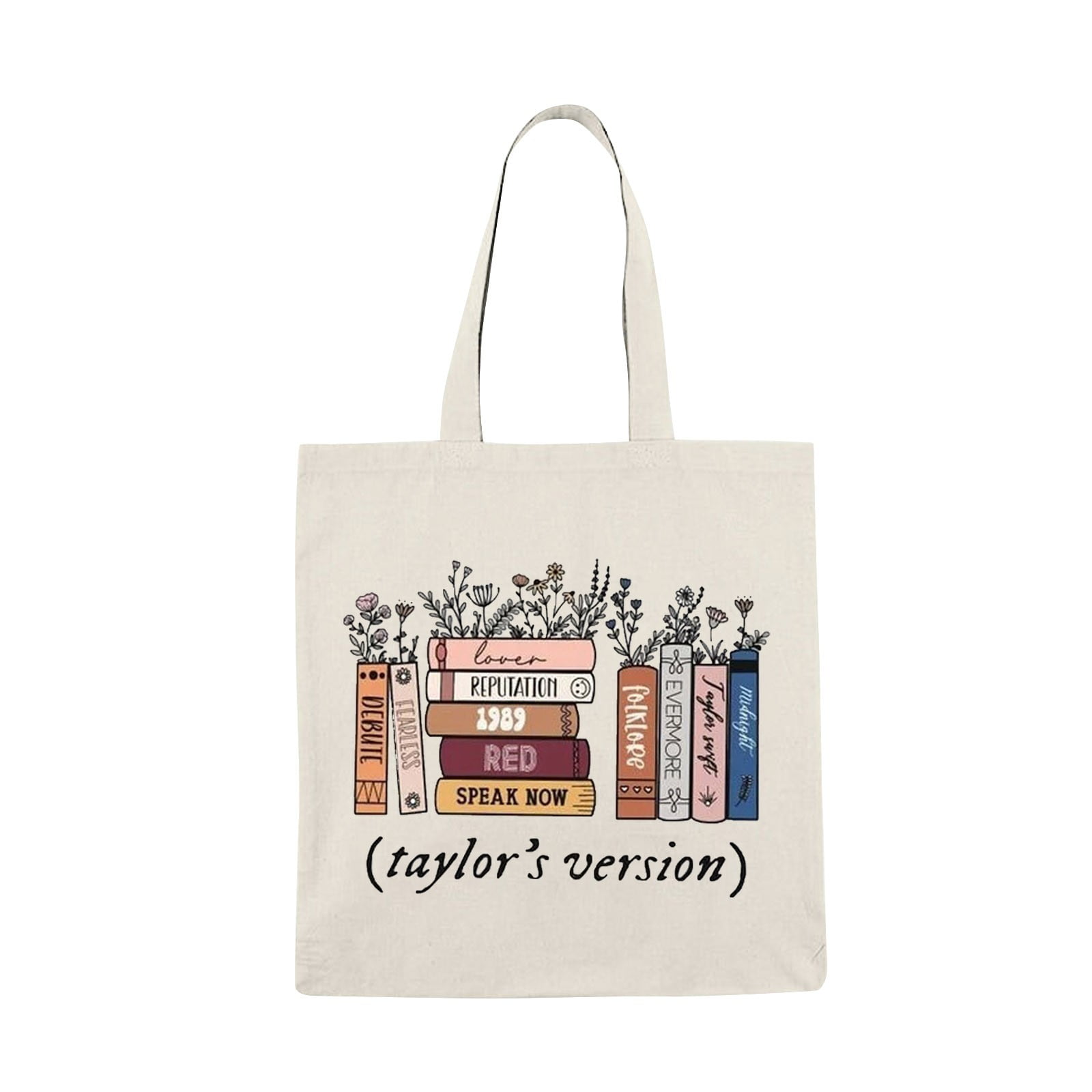 Albums As Books Tote Bag Taylor Swift - Trends Bedding