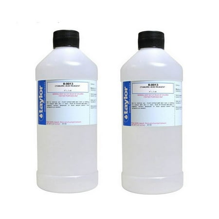 Taylor Swimming Pool Spa Test Kit Cyanuric Acid Reagent 13 16 oz Bottle (2 Pack)