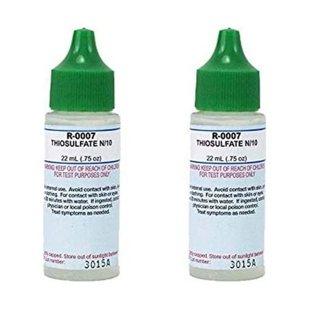 Taylor Swimming Pool Spa Test Kit Thiosulfate .75 Oz Replacement Bottle (2 Pack)