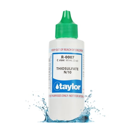 Taylor Technologies Thiosulfate Reagent R0007C Standard Alkalinity 2 oz