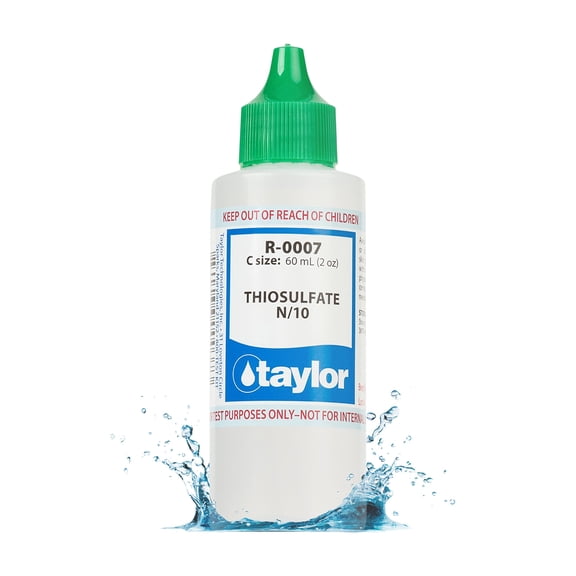Taylor Technologies Thiosulfate Reagent R0007C Standard Alkalinity 2 oz