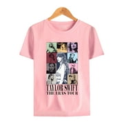 POONEEGAI Taylor The Eras Tour 2023 World Tour T-shirt Crewneck Short Sleeve Tee Men Women's Clothes