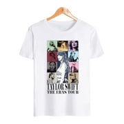 POONEEGAI Taylor The Eras Tour 2023 World Tour T-shirt Crewneck Short Sleeve Tee Men Women's Clothes