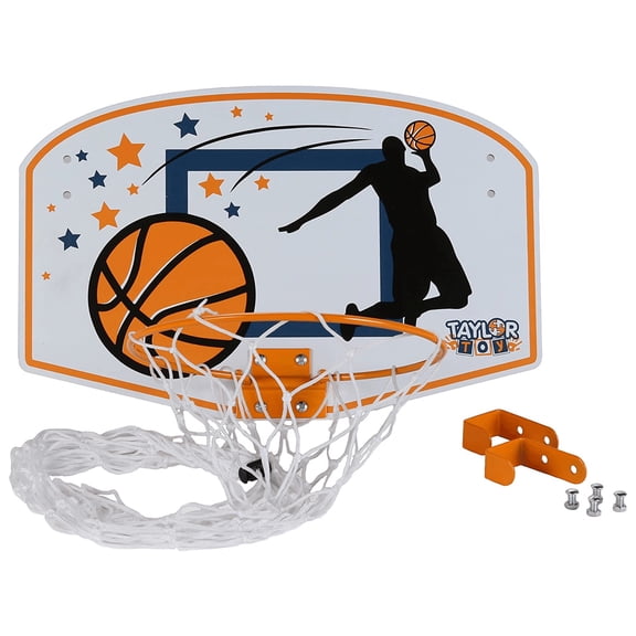 Taylor Toy Basketball Hoop Hamper - Laundry Basket for Kids - Hanging Hamper