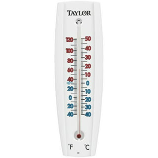 Taylor 12.25-inch Heritage Long Glass Tube Thermometer in Bronze 
