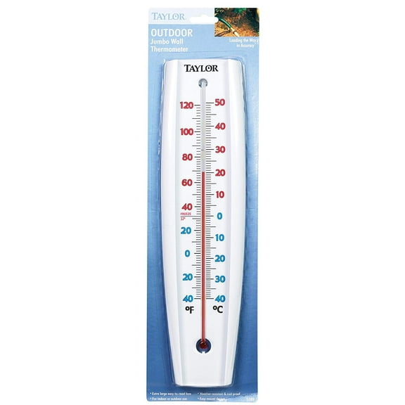 Taylor Weather Thermometer, Extra Large Easy to Read Face, Weather Resistant and Rust Proof