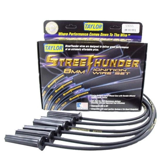 Taylor Wire / Vertex 53000 TAY53000 STREETHUNDER CUSTOM 6 CYL BLACK Fits select: 1997-2005 BUICK CENTURY, 2000-2004 CHEVROLET IMPALA