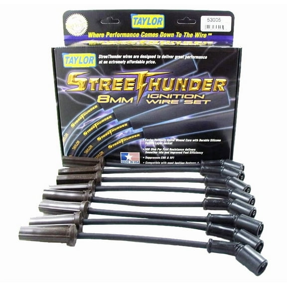 Taylor Wire / Vertex 53005 TAY53005 STREETHUNDER CUSTOM 8 CYL BLACK Fits select: 1999-2002 CHEVROLET SILVERADO, 2001-2006 CHEVROLET TAHOE