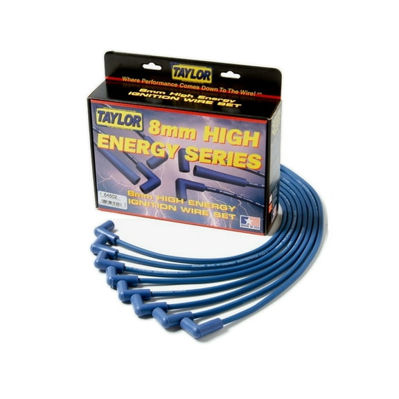 Taylor Wire / Vertex 64603 TAY64603 HI-ENERGY CUSTOM 8 CYL BLUE Fits select: 1970 CHEVROLET NOVA, 1970-1971 PONTIAC GTO