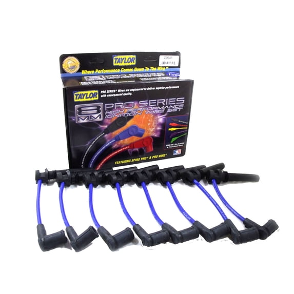 Taylor Wire / Vertex 72641 TAY72641 8MM SPIRO-PRO CUSTOM 8 CYL BLUE Fits select: 2005 DODGE RAM 1500 ST/SLT, 2005 DODGE MAGNUM R/T