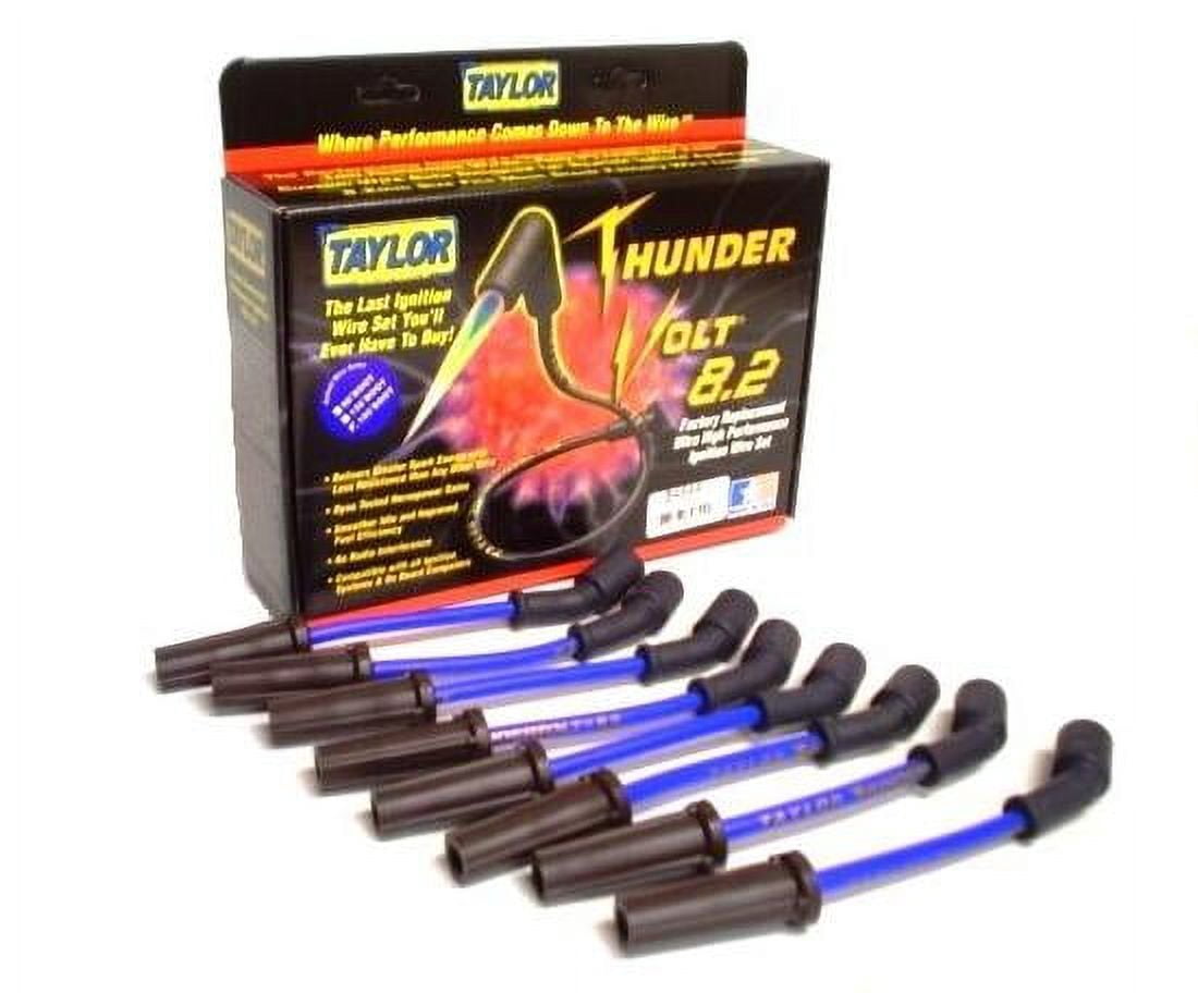 Thundervolt Rails Taylor Wire / Vertex 84644 TAY84644 THUNDERVOLT 8.2 CUSTOM 8 CYL BLUE ...