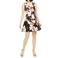 thumbnail image 1 of Taylor Women's Dress Petite Floral-Printed Fit & Flare   Pink 8P, 1 of 4