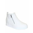 thumbnail image 1 of Taylor Women's Round Toe Side Zip Hidden Wedge Booties Sneaker Shoes, 1 of 1