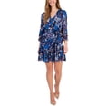thumbnail image 1 of Taylor Womens Floral Print Short Mini Dress, 1 of 1