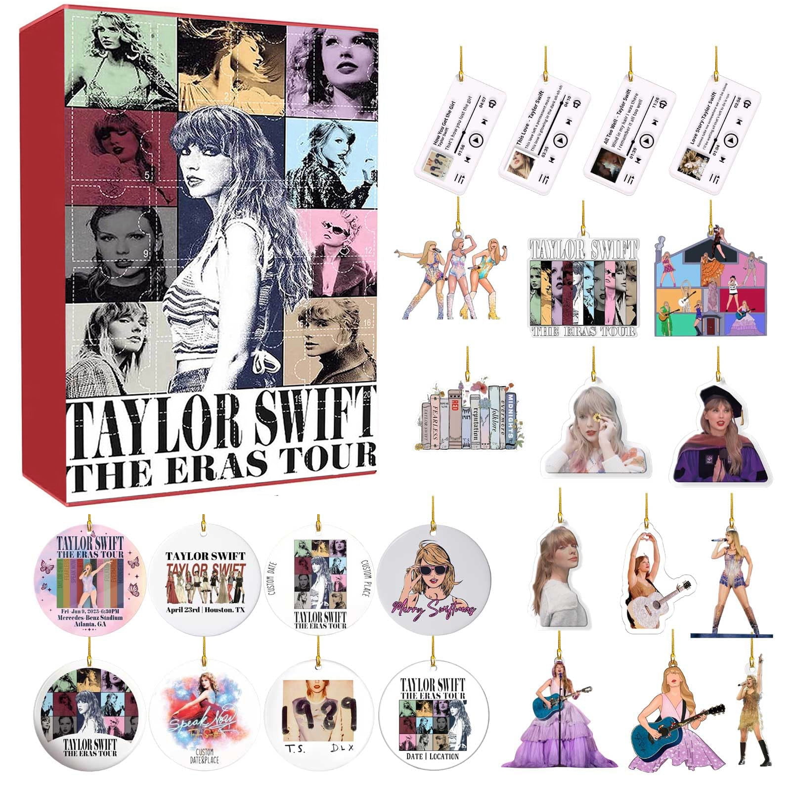 Taylor Advent Calendar 2023 Adult Taylor Swift Merchandise Christmas Advent Countdown Decoration
