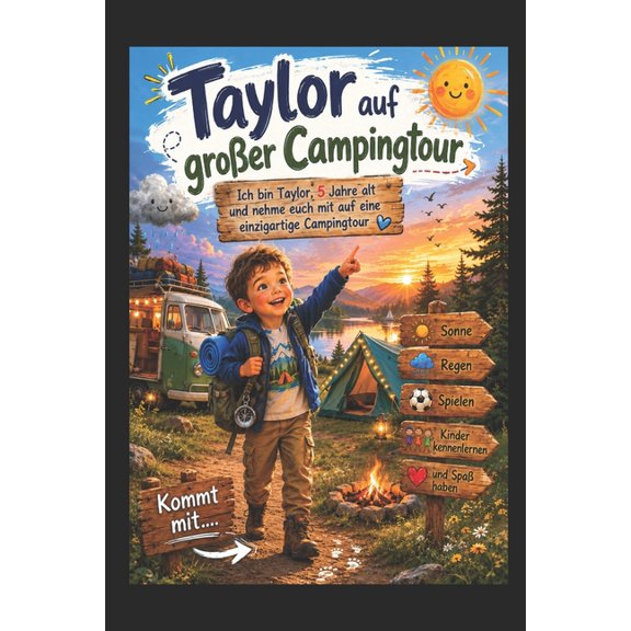 Taylor auf großer Campingtour: Ich bin Taylor, 5 Jahre und nehme dich mit zu einem unvergesslichen Abenteuer, (Paperback)