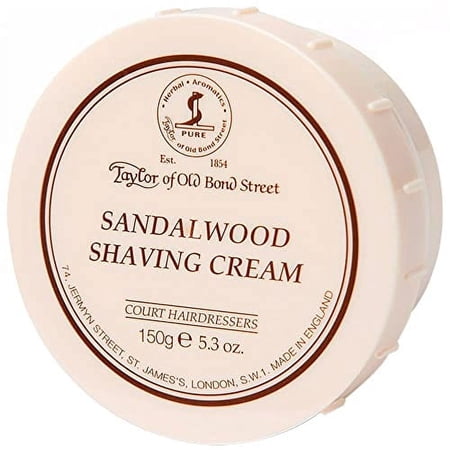 Taylor of Old Bond Street Sandalwood Shaving Cream Bowl, 5.3-Ounce