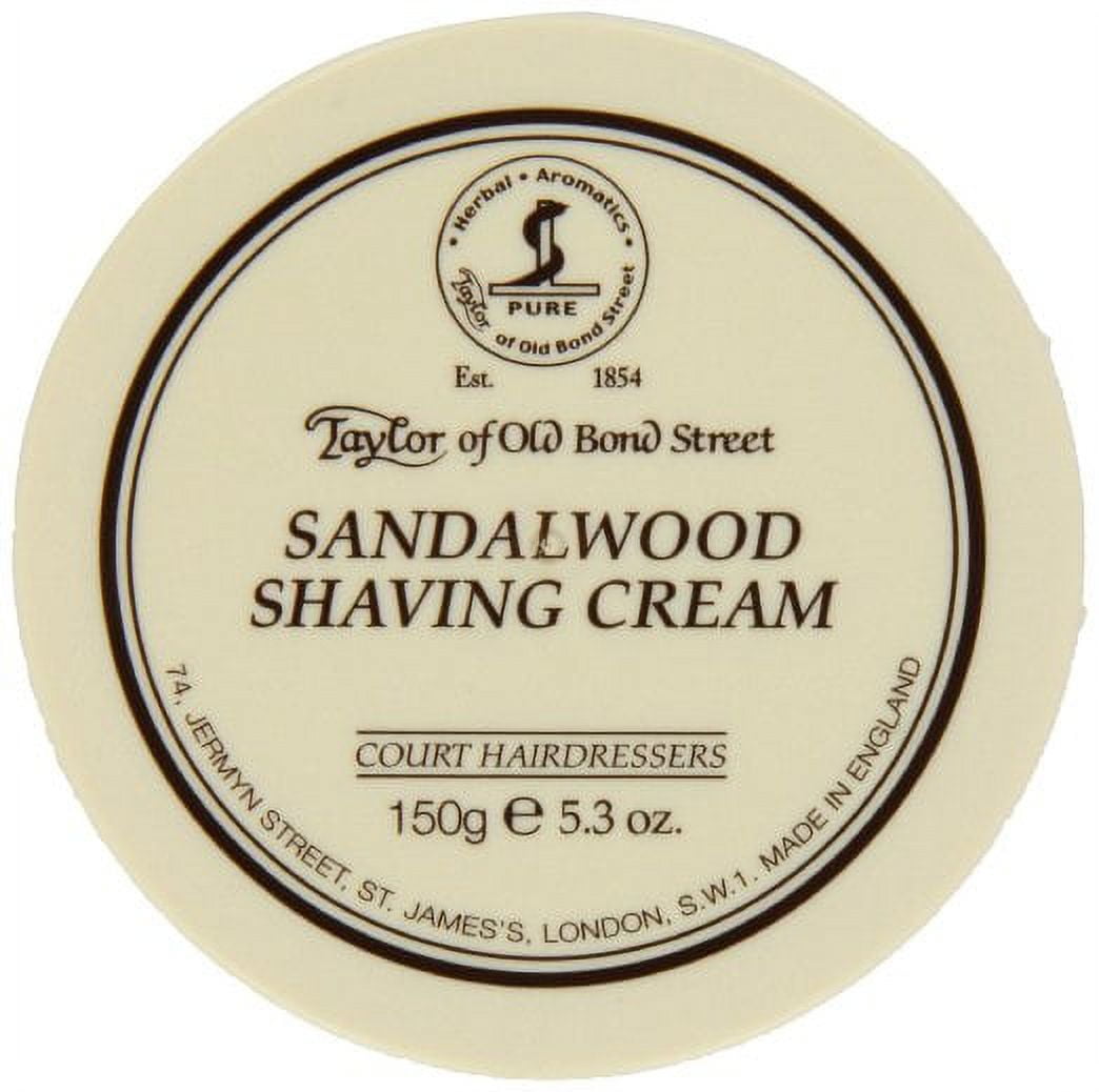 Taylor of Old Bond Street Sandalwood Shaving Cream Bowl for Men, 5.3 Oz