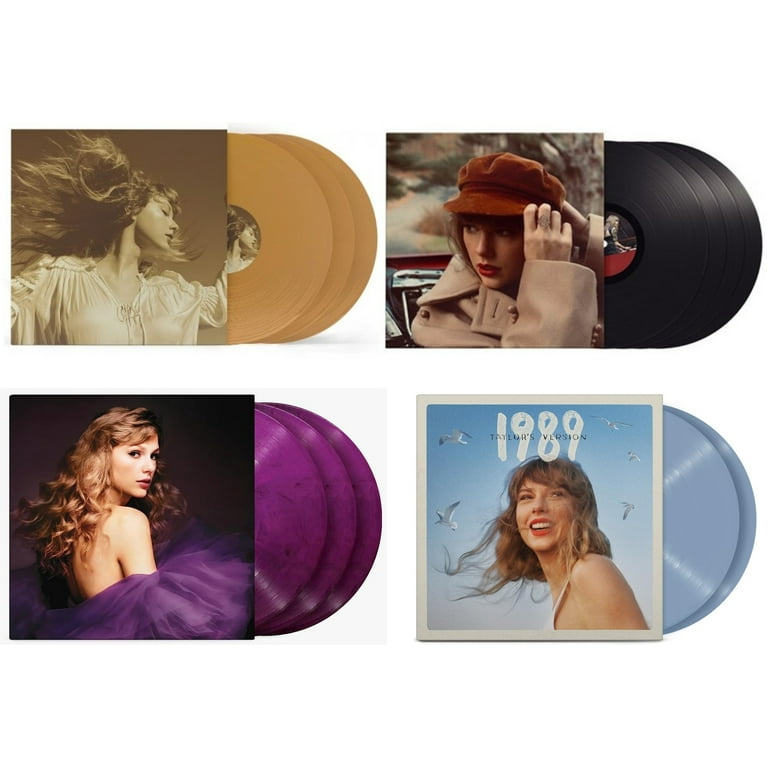 Taylor's Versions: 4 Pack Vinyl Set - Fearless, Red, Speak Now and 1989 - Taylor  Swift Record Collection 