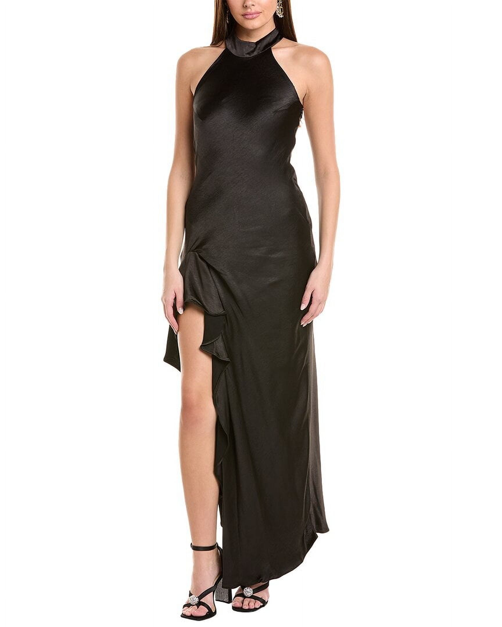 hippie halter dress Maxi Halter Criss Cross Back Gown Medium main image 0