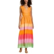 Taylor womens  Lawn Maxi Dress, 14, Orange
