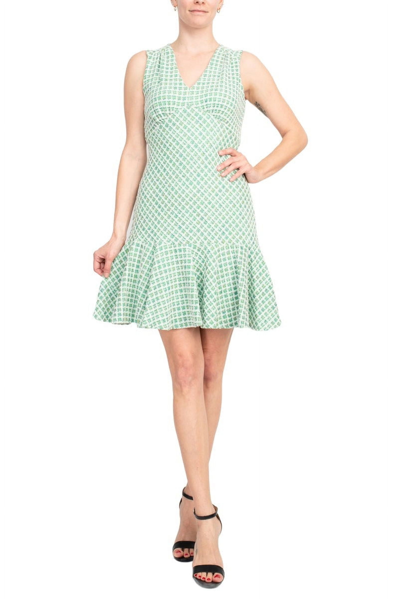 Taylor womens Tweed Mini Dress, 8, Green - Walmart.com