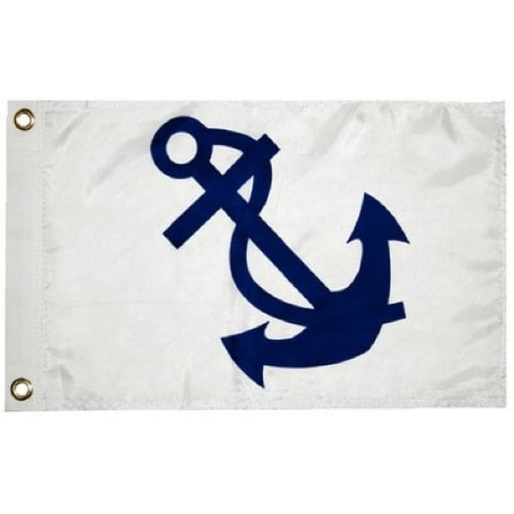 TaylorMade 93079 Nylon Officer Flag, 12" x 18" - Fleet Captain