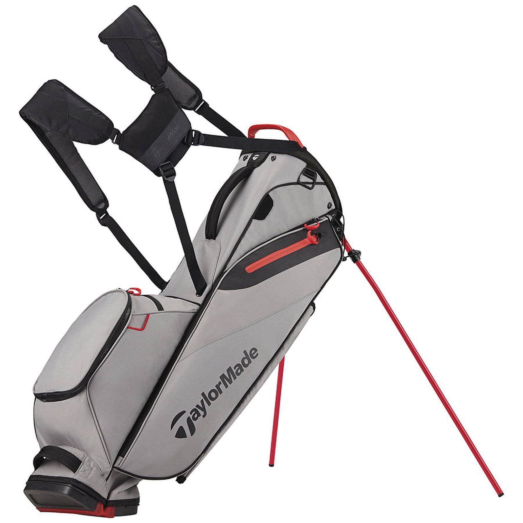 TaylorMade FlexTech Lite Golf Stand Bag (Gray/Red) - Walmart.com