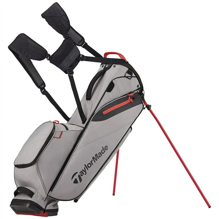TaylorMade FlexTech Lite Golf Stand Bag (Gray/Red) - Walmart.com
