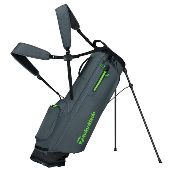 TaylorMade Golf Flextech SuperLite Stand Bag Grey/Neon Green