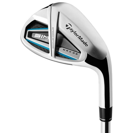 TaylorMade Golf SIM MAX OS Wedge, 48*(AW) Nippon NS Pro Steel Stiff Flex Shaft - Right-Handed