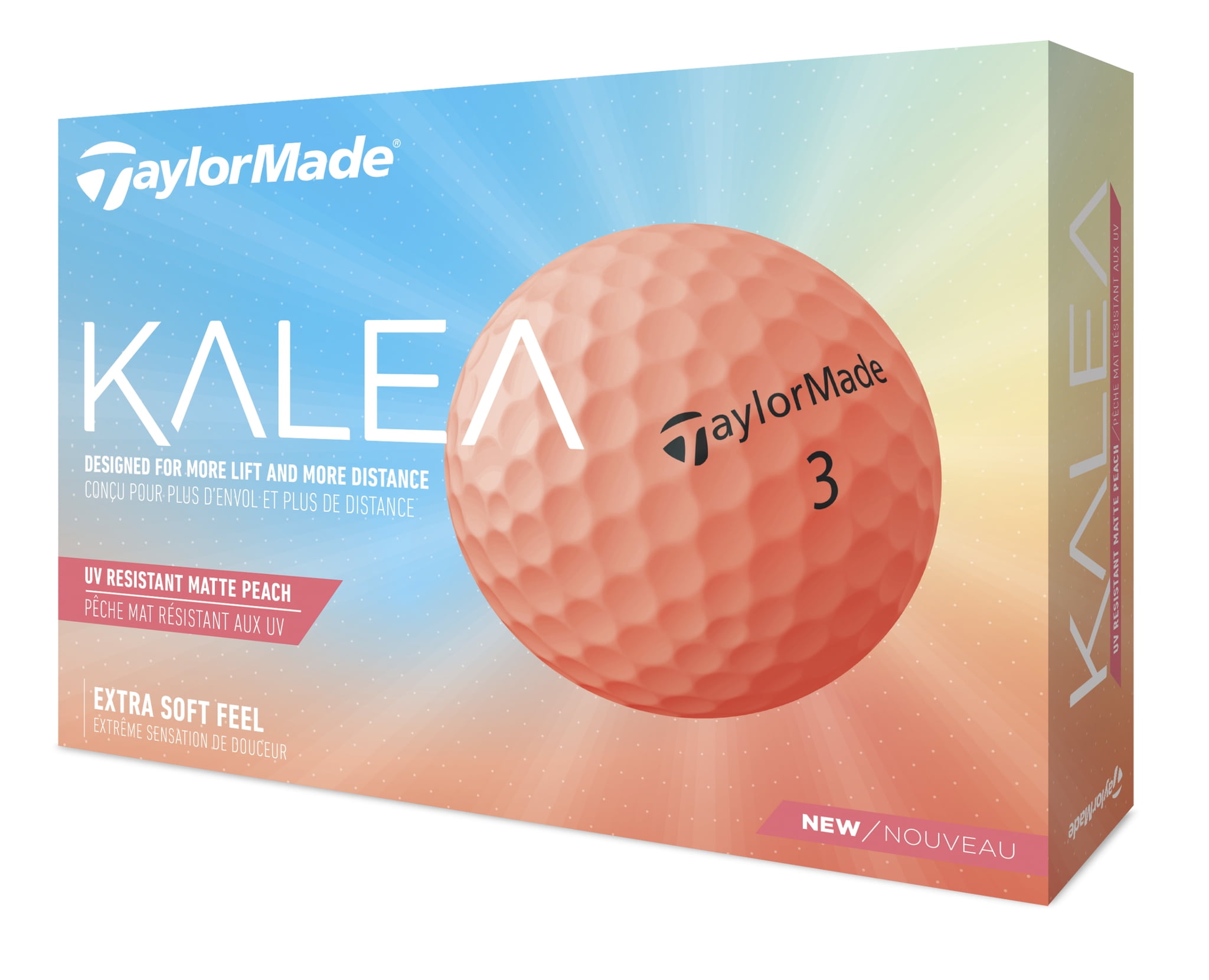 TaylorMade Kalea Peach Women's Golf Balls 12BP - Walmart.com