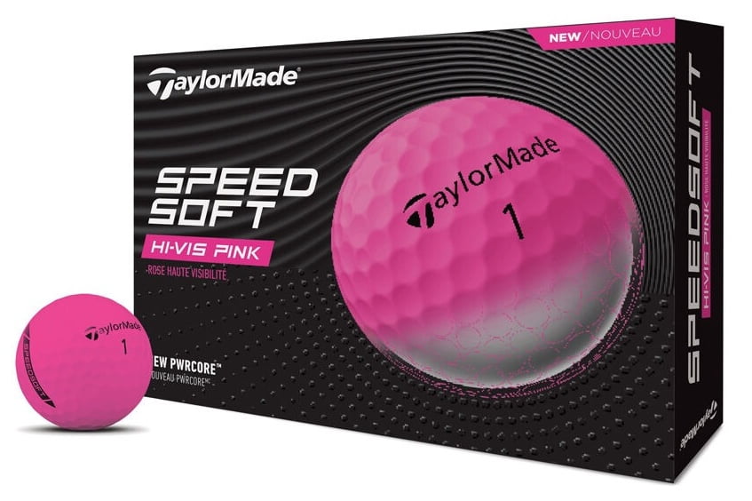 TaylorMade Speed Soft Ink Golf Balls Pink - Walmart.com