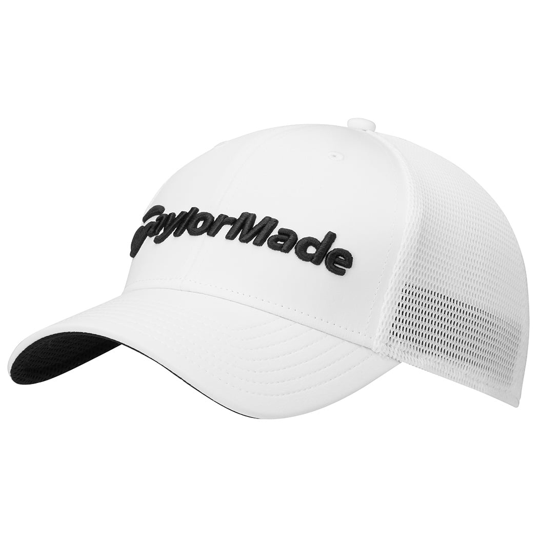TaylorMade Mens EG Cage Hat 2024 - White - S/M